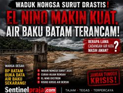 Waduk Nongsa Surut Drastis, El Nino Makin Kuat, Air Baku Batam Terancam!!!
